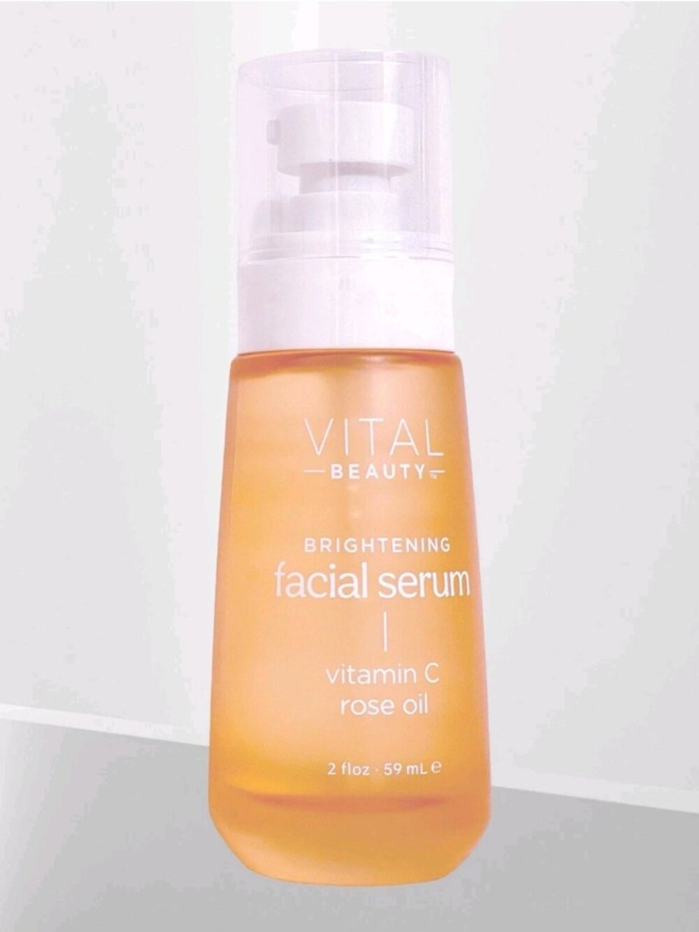 Vital Beauty Brightening Facial Serum Vitamin C & Rose Oil 2 fl oz New!
